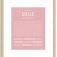 Lielle | Name Art Print