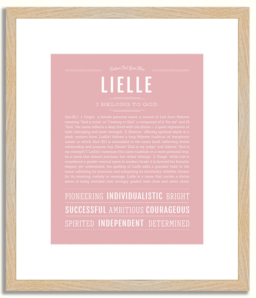 Lielle | Name Art Print