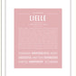 Lielle | Name Art Print