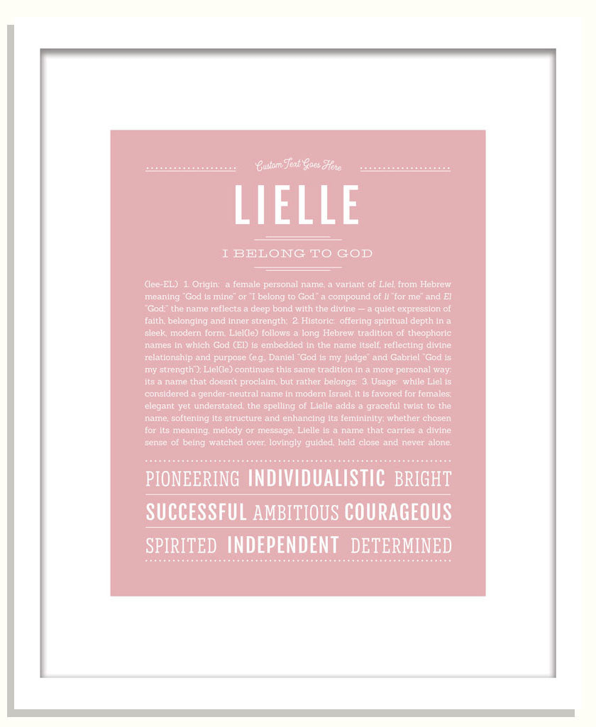Lielle | Name Art Print