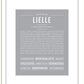 Lielle | Name Art Print