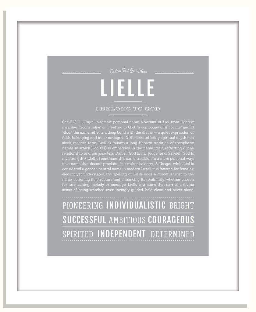 Lielle | Name Art Print