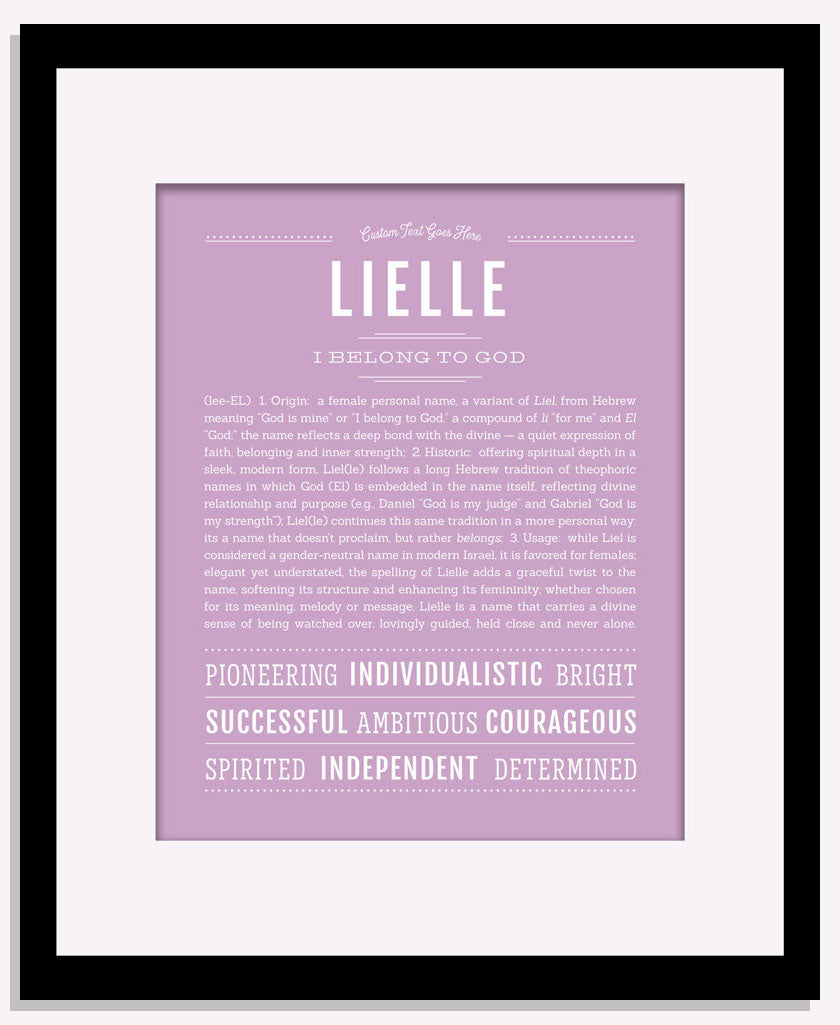 Lielle | Name Art Print