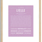 Lielle | Name Art Print