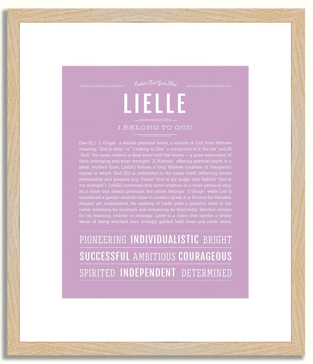Lielle | Name Art Print