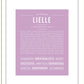 Lielle | Name Art Print