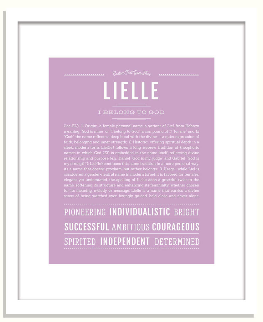 Lielle | Name Art Print
