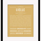 Lielle | Name Art Print
