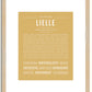 Lielle | Name Art Print