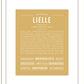 Lielle | Name Art Print