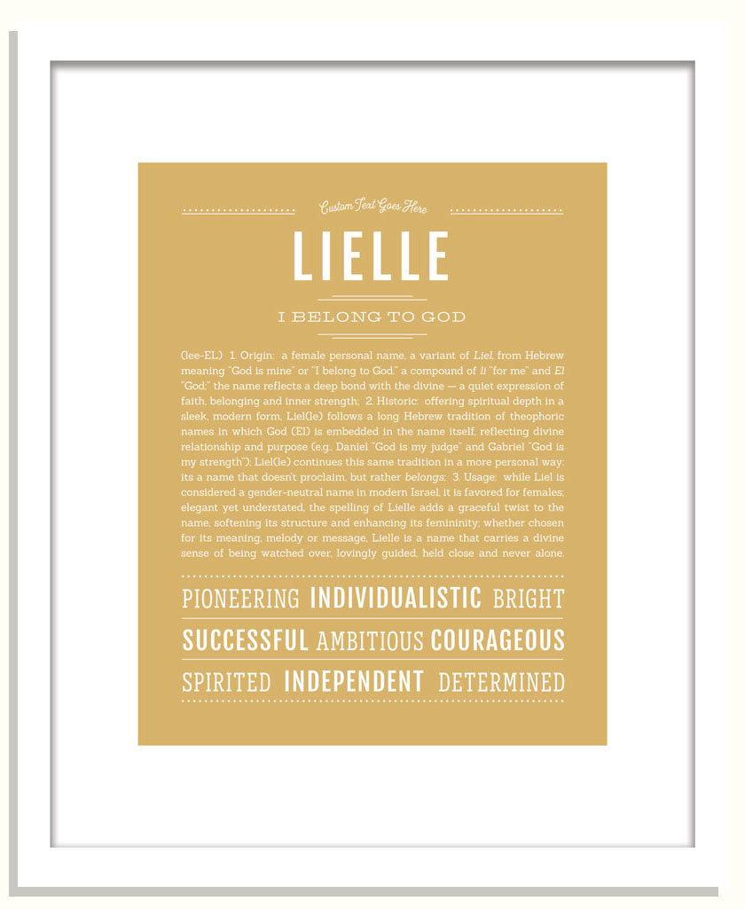 Lielle | Name Art Print
