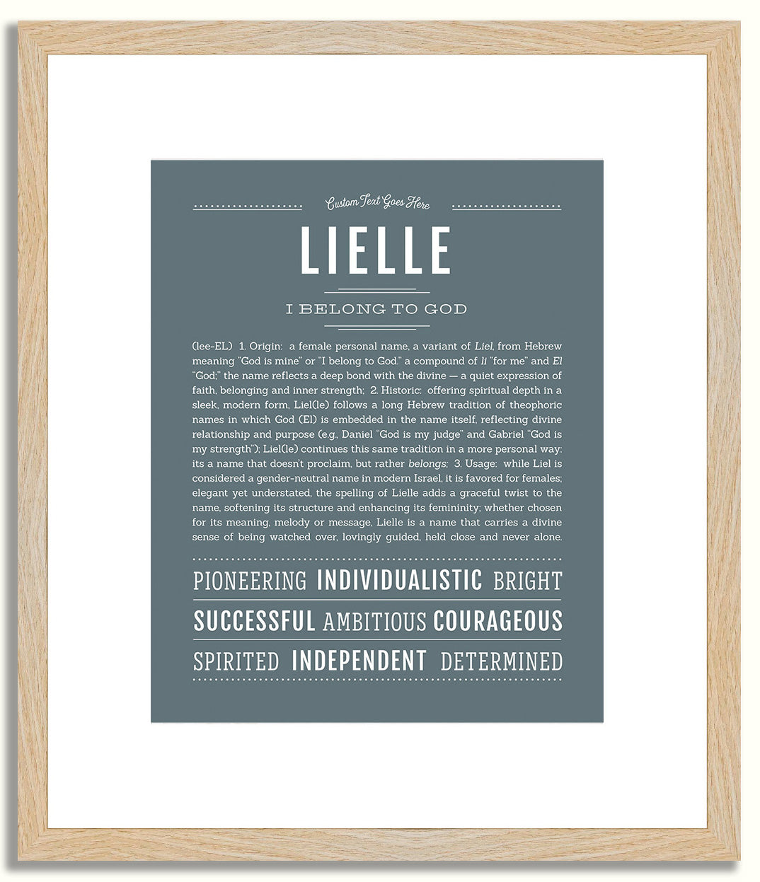Lielle | Name Art Print