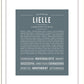 Lielle | Name Art Print