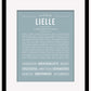 Lielle | Name Art Print