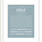 Lielle | Name Art Print