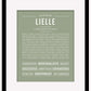 Lielle | Name Art Print