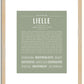 Lielle | Name Art Print