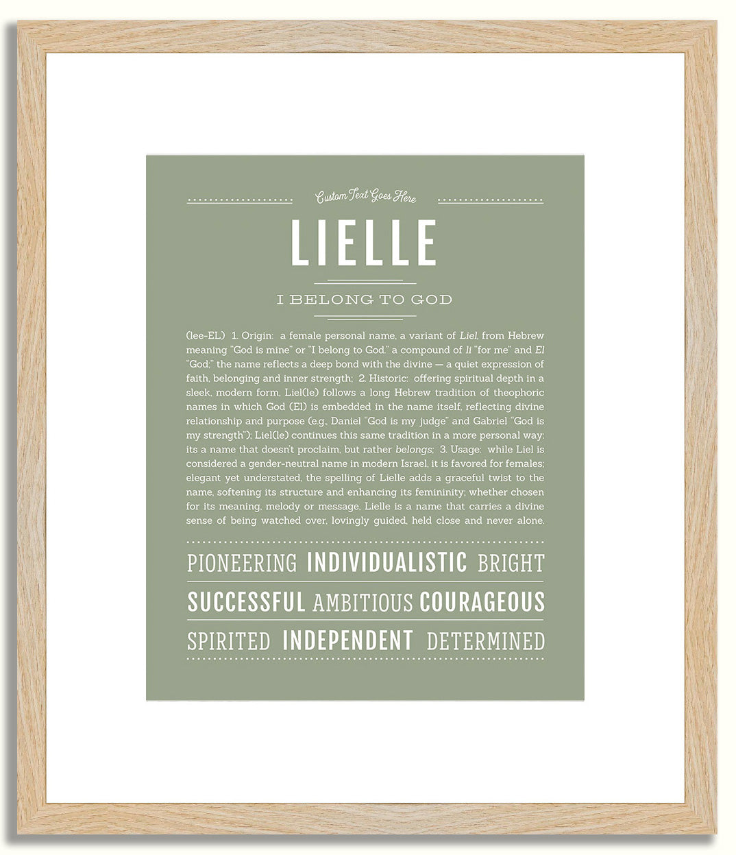 Lielle | Name Art Print