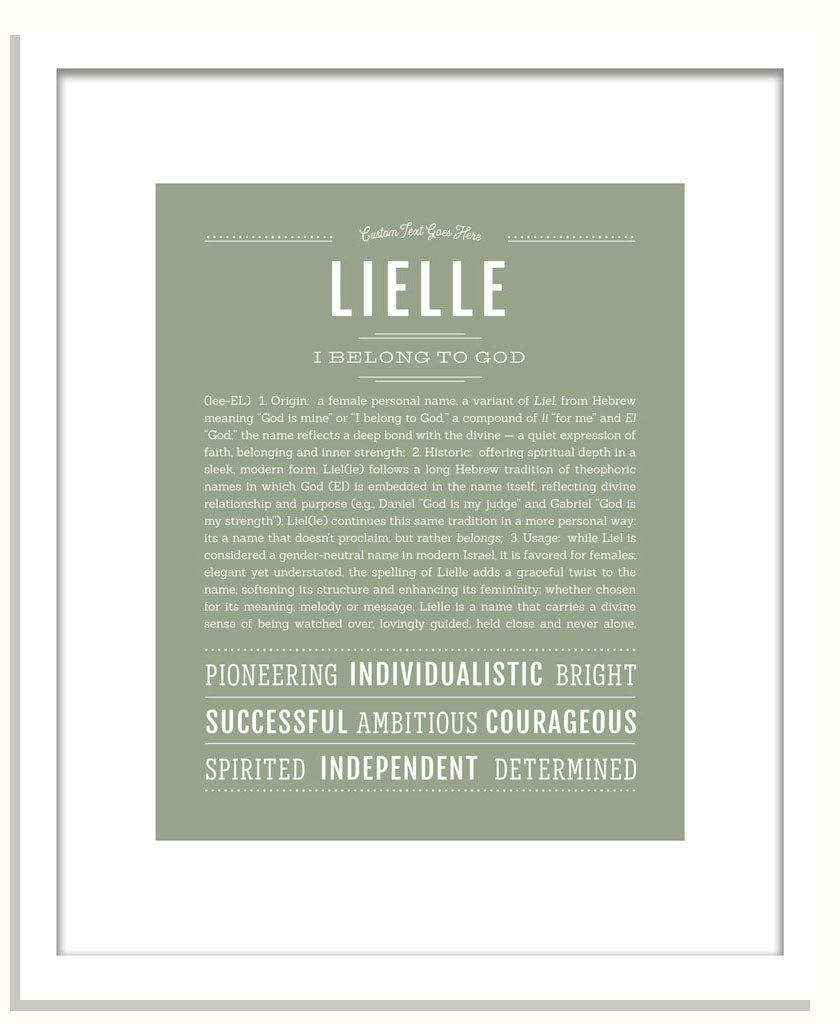 Lielle | Name Art Print