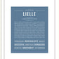 Lielle | Name Art Print