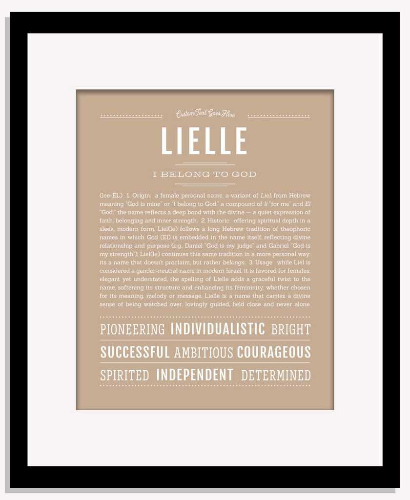 Lielle | Name Art Print
