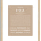 Lielle | Name Art Print