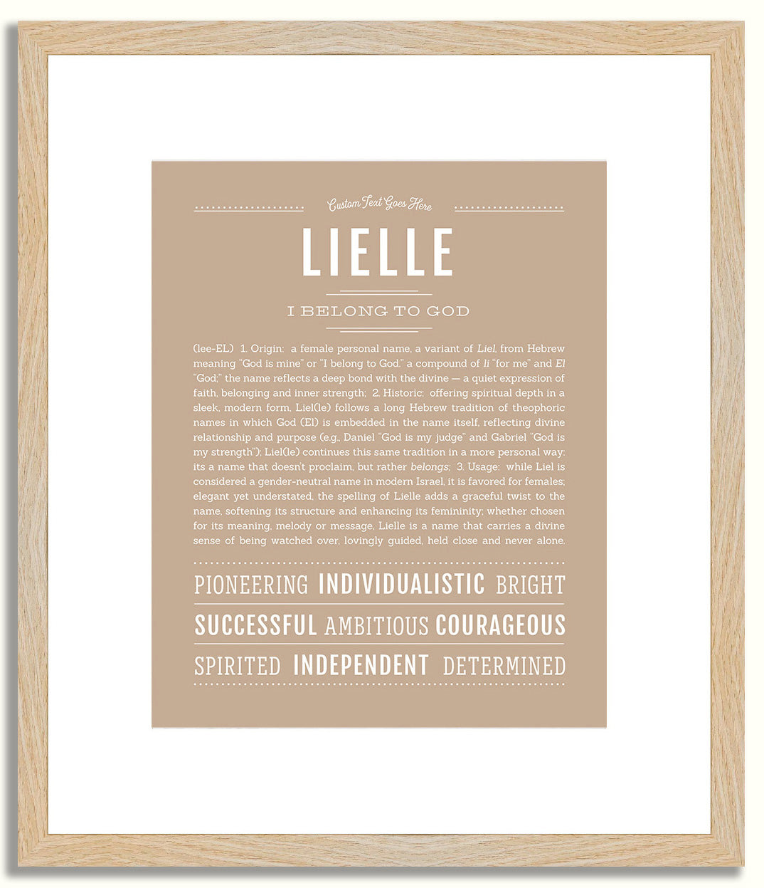 Lielle | Name Art Print