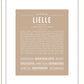 Lielle | Name Art Print