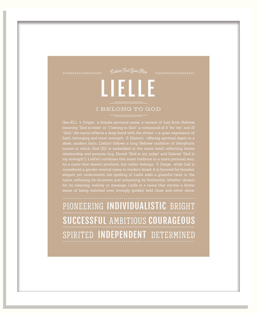 Lielle | Name Art Print