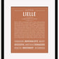 Lielle | Name Art Print