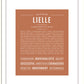 Lielle | Name Art Print