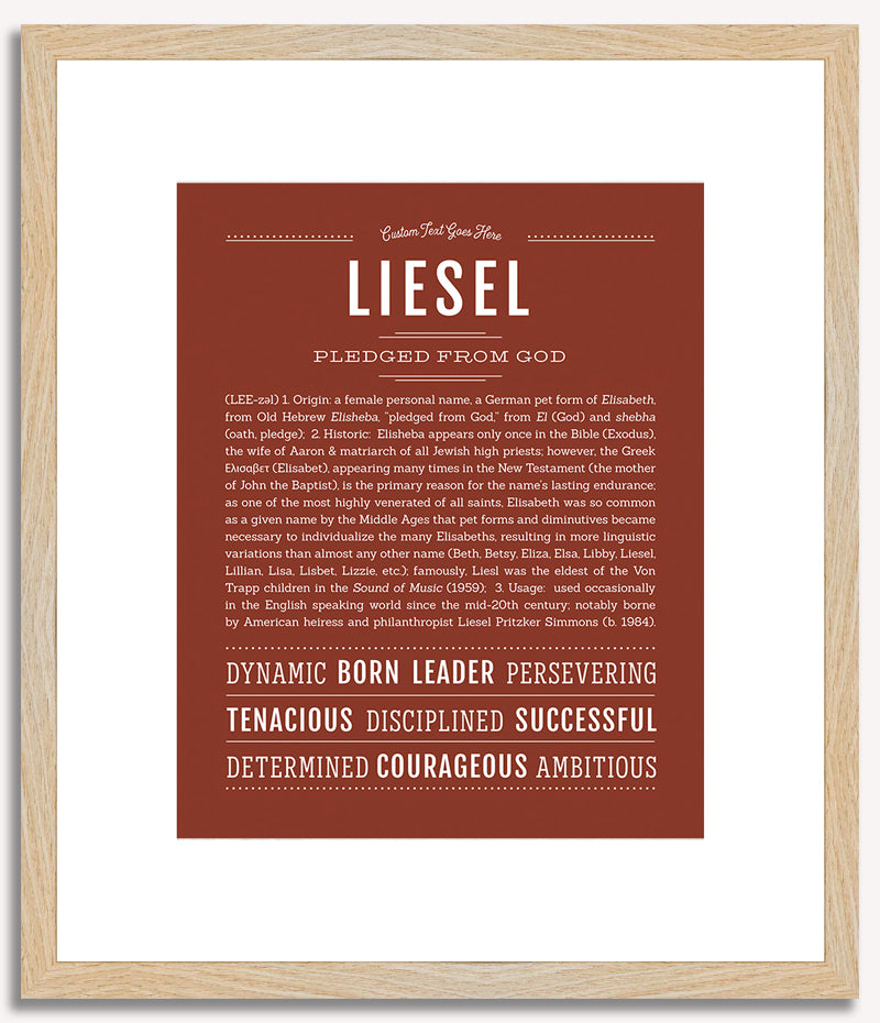 Liesel | Name Art Print