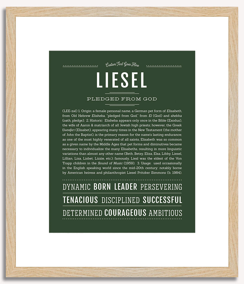 Liesel | Name Art Print