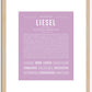 Liesel | Name Art Print