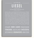 Liesel | Name Art Print – Name Stories