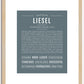 Liesel | Name Art Print