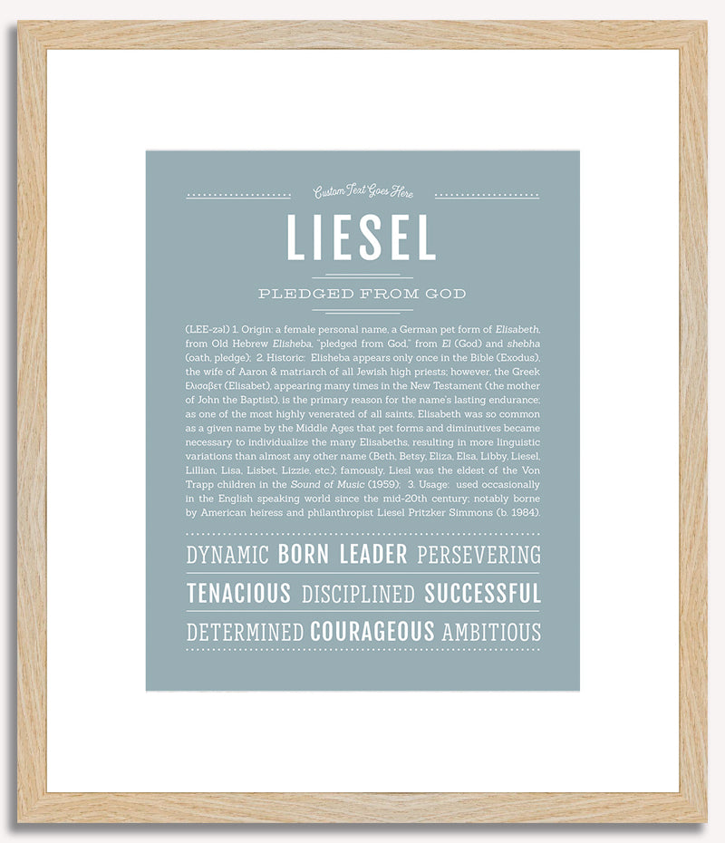 Liesel | Name Art Print