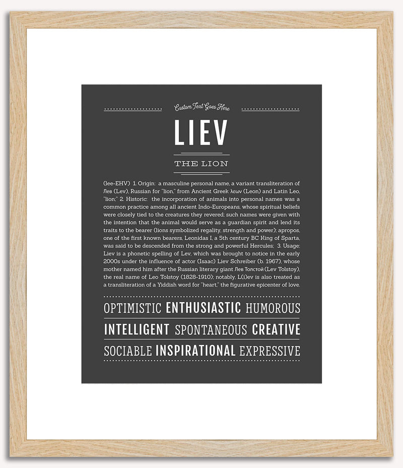 Liev | Name Art Print