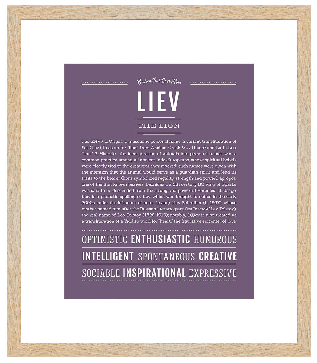 Liev | Name Art Print