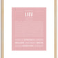 Liev | Name Art Print