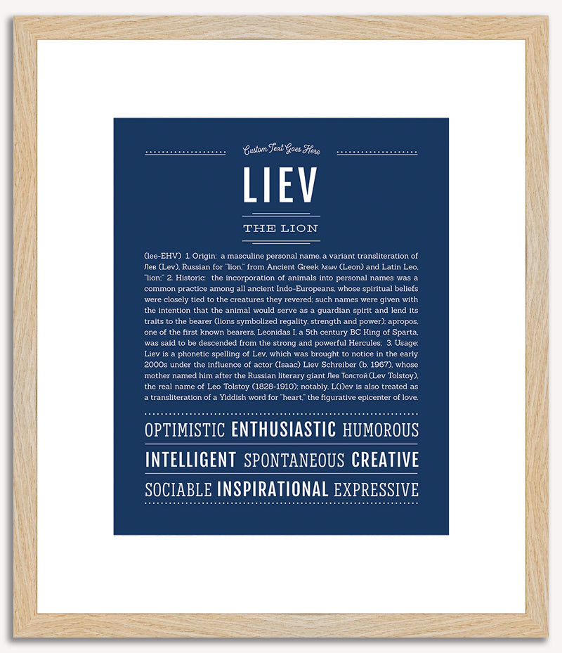 Liev | Name Art Print