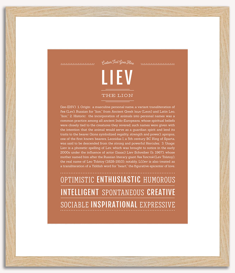 Liev | Name Art Print