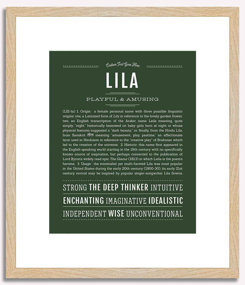 Lila | Name Art Print