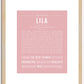 Lila | Name Art Print