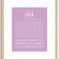 Lila | Name Art Print