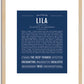 Lila | Name Art Print