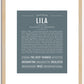 Lila | Name Art Print