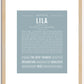 Lila | Name Art Print