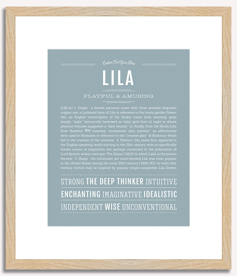 Lila | Name Art Print