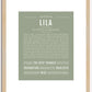 Lila | Name Art Print